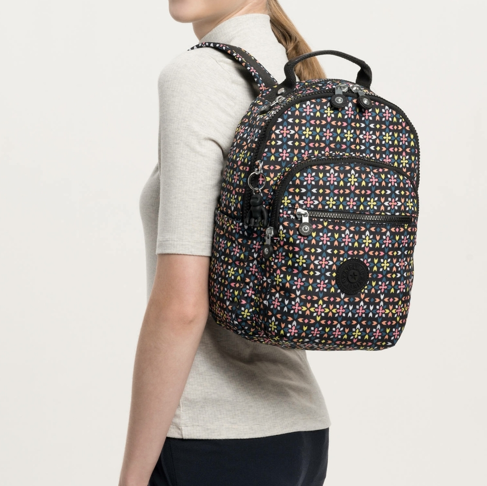 Kipling Seoul Go Small Backpack Floral Mozzaik - Picture 4 of 15